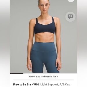 Bundle of 2 Lululemon bras (size 4)- see description